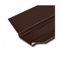 Планка ендовы верхняя 76х76х2000 RAL 8017 Шоколад - ТД Кровля и Фасад