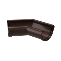 LUX Угловой элемент желоба 135° Шоколад  - ТД Кровля и Фасад