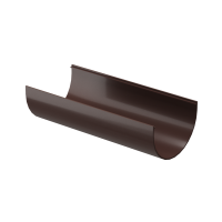 Желоб водосточный Премиум 3000 мм Шоколад - ТД Кровля и Фасад