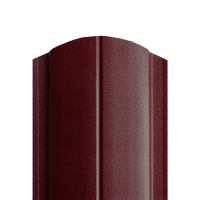 Штакетник круглый 128 мм  двустороний RAL 3005 красный 1,8 мп - ТД Кровля и Фасад