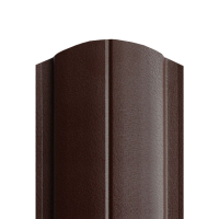 Штакетник круглый 128 мм двустороний RAL 8017 шоколад 1,5 мп - ТД Кровля и Фасад