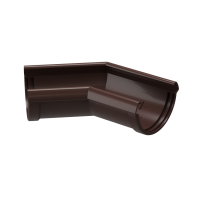 LUX Угловой элемент желоба 135° Шоколад  - ТД Кровля и Фасад